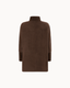 The Reem Mink Cashmere Coat - Deep Brown