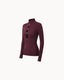 Sculpt Button Knit Top - Burgundy