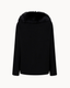 Double Button Cashmere Coat - Black