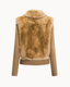 Camel Rex Fur Jacket