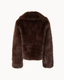 Ophelia Faux Fur Jacket - Brown