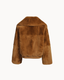 The Livia Rex Fur Jacket - Brown