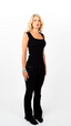 Alessa Knitted Tank Top - Black