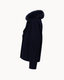 Double Button Cashmere Coat - Navy