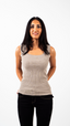 Alessa Knitted Tank Top - Grey
