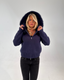 Fur Jacket - Navy Blue