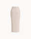 Suede Midi Skirt - Limestone