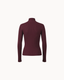 Sculpt Button Knit Top - Burgundy