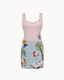 Flamingo Ombre Beaded Dress