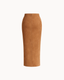 Suede Midi Skirt - Amber Suede