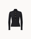 Sculpt Button Knit Top - Noir