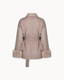 Sienna Fur Wrap Coat - Taupe