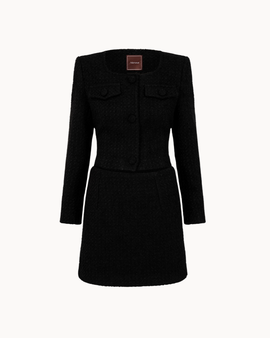 Lucia Tweed Set – Black