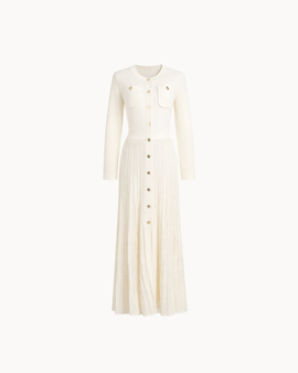 Simone Button Down Dress — Cream