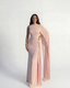 Seraphine Drape Gown - Powder Rose