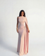 Seraphine Drape Gown - Powder Rose