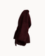 Sienna Fur Wrap Coat - Burgundy