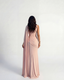 Seraphine Drape Gown - Powder Rose