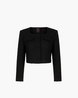 Lucia Tweed Blazer - Black