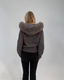 Fur Jacket Satin - Grey