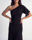 Demi Asymmetric Dress - Black