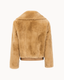 The Livia Rex Fur Jacket - Camel