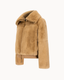 The Livia Rex Fur Jacket - Camel