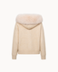 Button Up Fur Jacket - Beige