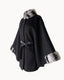 Cortina Fur-Trim Cape
