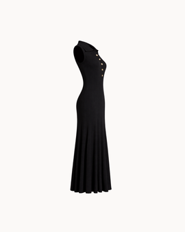 Capri Polo Dress - Black