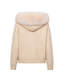 Button Up Fur Jacket - Beige