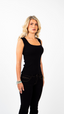 Alessa Knitted Tank Top - Black