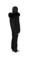 Fur Jacket Satin - Black