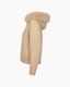 Fur Jacket Satin - Beige