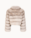Cropped Fur Jacket – Cloud Beige
