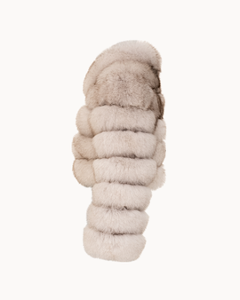 Cropped Fur Jacket – Cloud Beige