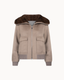 Torino Fur Collar Jacket – Taupe