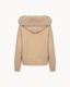 Fur Jacket Satin - Beige