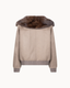 Torino Fur Collar Jacket – Taupe