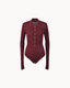 Camille Sculpt Bodysuit - Burgundy