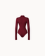 Camille Sculpt Bodysuit - Burgundy