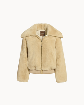 The Livia Rex Fur Jacket - Vanilla