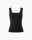 Alessa Knitted Tank Top - Black