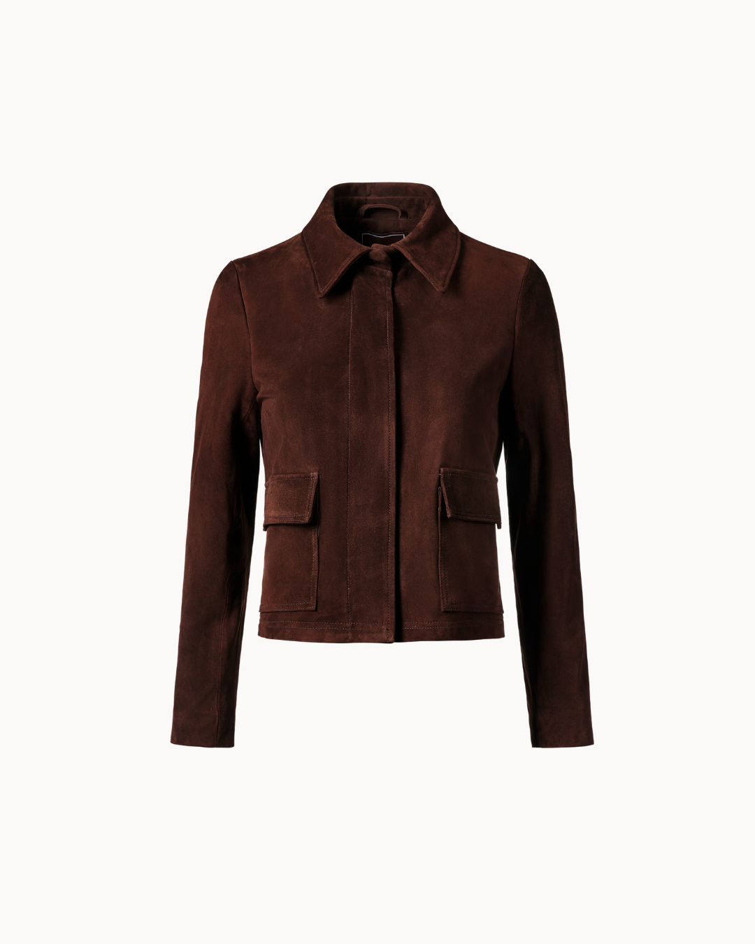 Vittoria Sheep Suede Jacket - Espresso – Alessa Clothing