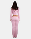 Pink Livia Ribbed Lounge Set