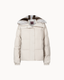 Rex Fur Padded Bomber - Bone