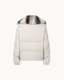 Rex Fur Padded Bomber - Bone