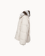 Rex Fur Padded Bomber - Bone