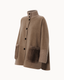 The Reem Mink Cashmere Coat - Taupe