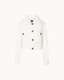 Luna Wool & Mink Utility Jacket - White